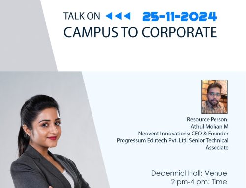 Talk on Campus to Corporate – Excellence in Every Step