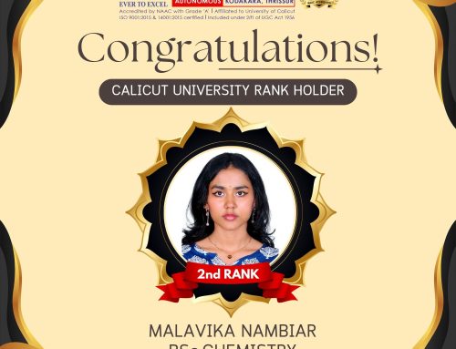 CALICUT UNIVERSITY SECOND RANK -DEPARTMENT OF CHEMISTRY