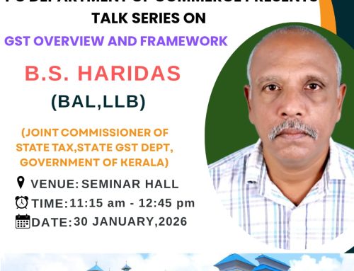EXTENSION LECTURE SERIES III  “GST Overview and Framework”
