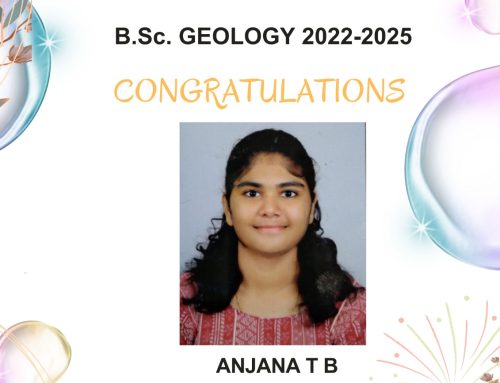 ANJANA T B 2nd POSITION UNIVERSITY OF CALICUT 2022-25