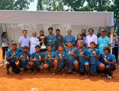 Winners of Calicut University Inter Zone Tug of war men Championship 2025-26